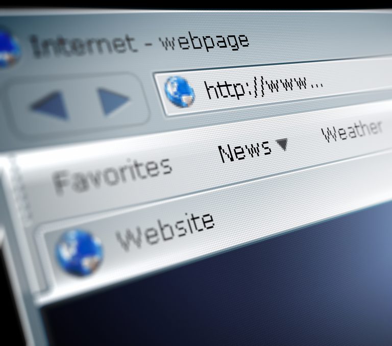 A close up of a web browser on a computer screen.