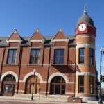 Photos by Kris Miller/A side view of City Hall and the Hiawatha Clock Tower.