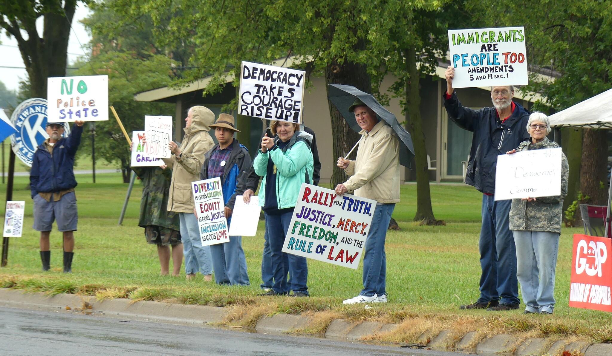 Protest takes place on Labor Day Hiawatha World Online